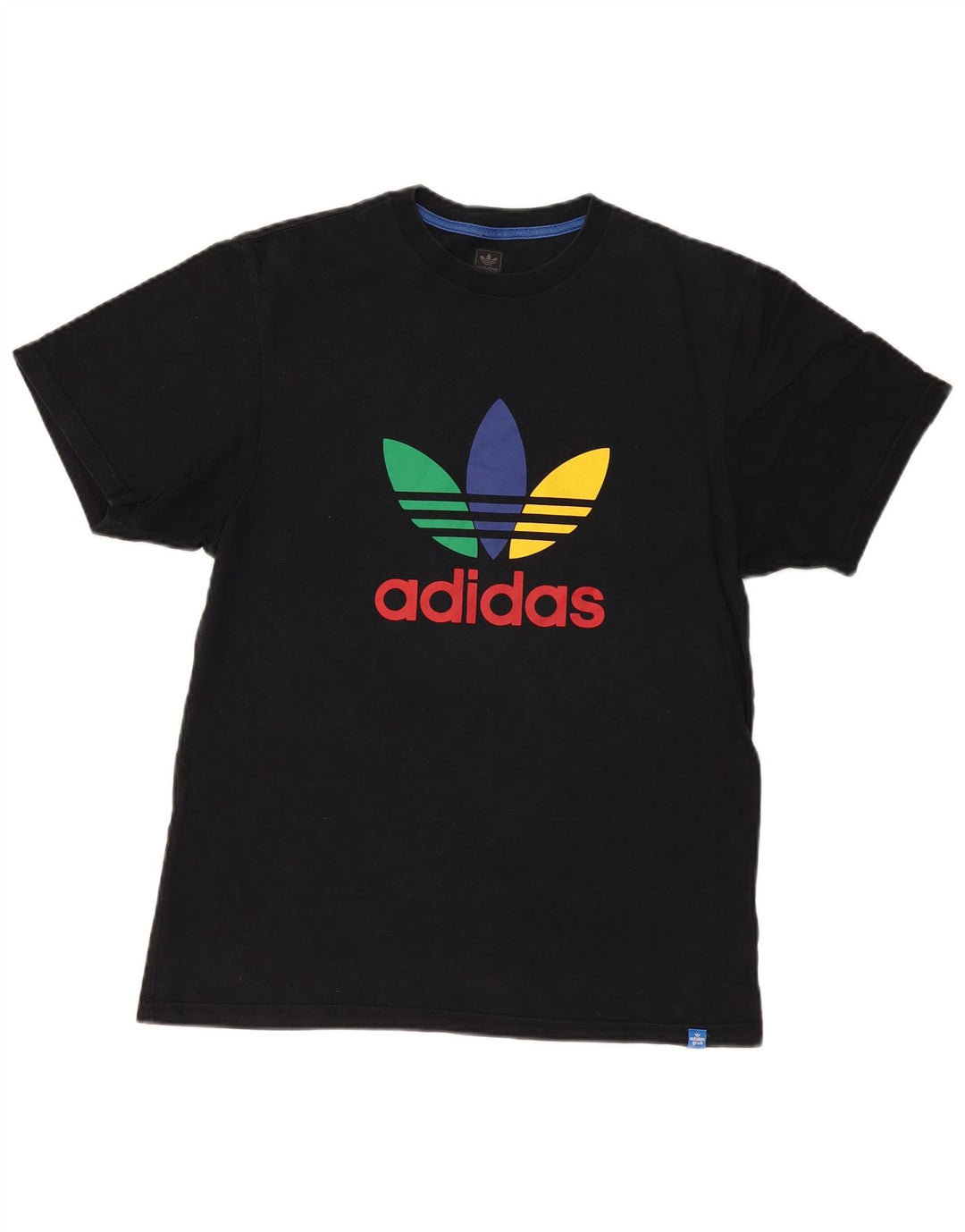 Adidas Herre grafisk T-shirt Top Medium Sort Bomuld