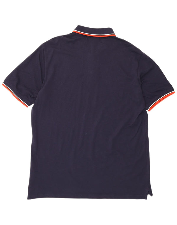 Sergio Tacchini herre poloskjorte 2XL marineblå bomuld