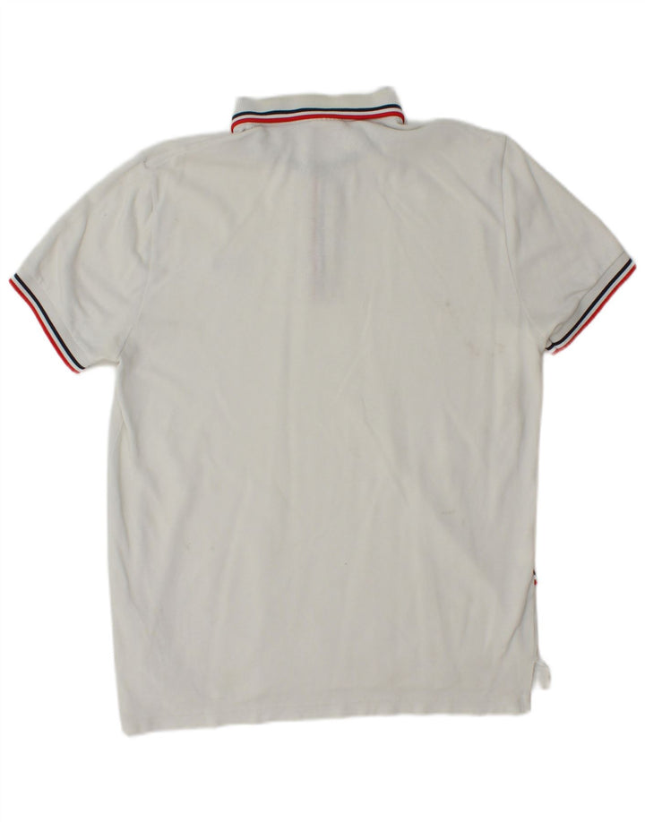 LACOSTE Poloskjorte til mænd størrelse 4 Medium Hvid Bomuld