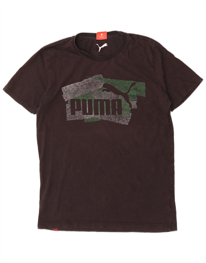 PUMA Grafisk T-shirt til mænd, medium marineblå