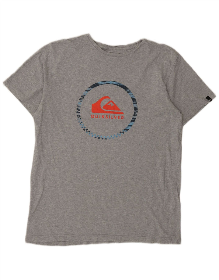Quiksilver Herre Grafisk T-Shirt Top Stor Grå
