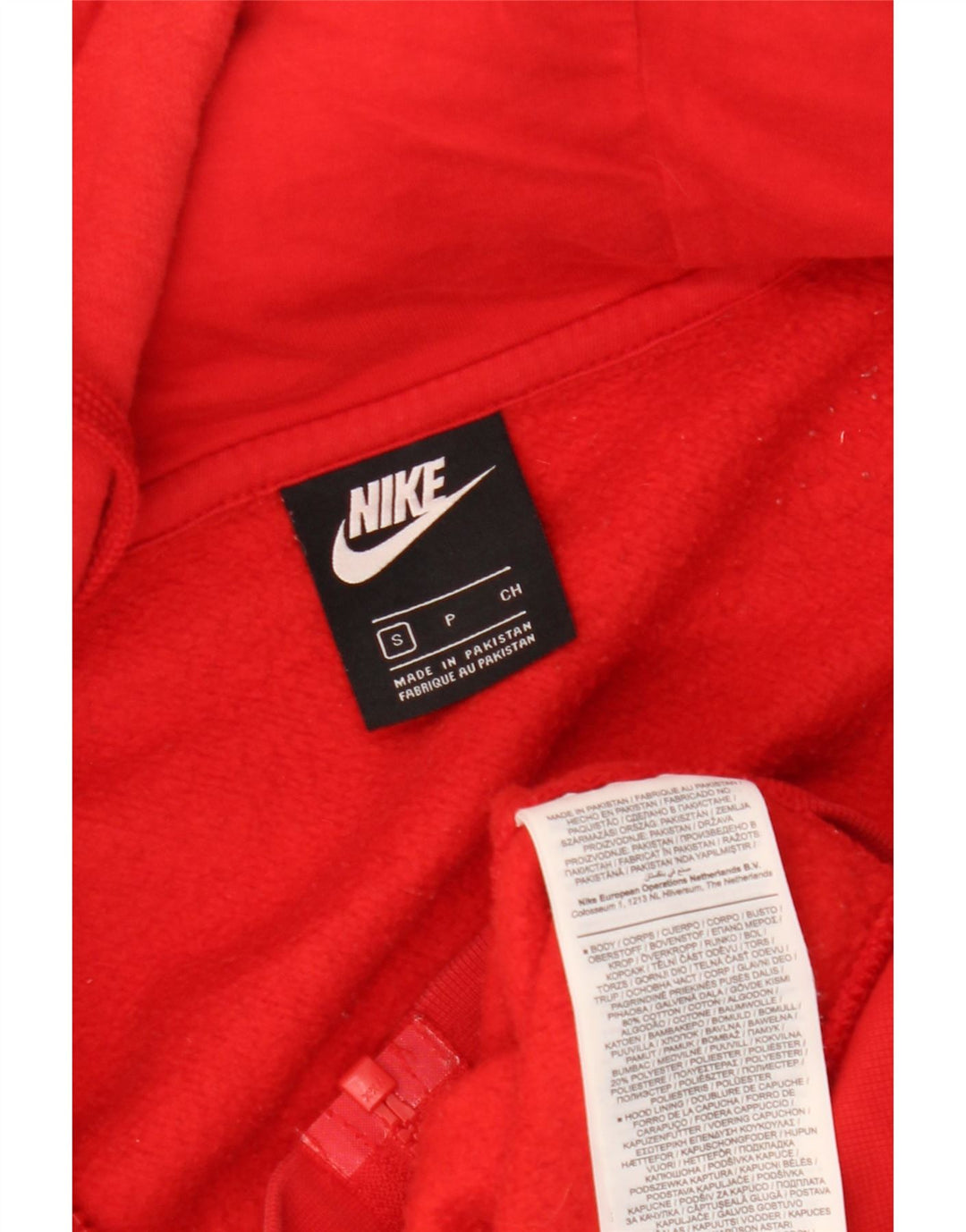 Nike Hættetrøje med lynlås til mænd, lille rød bomuld