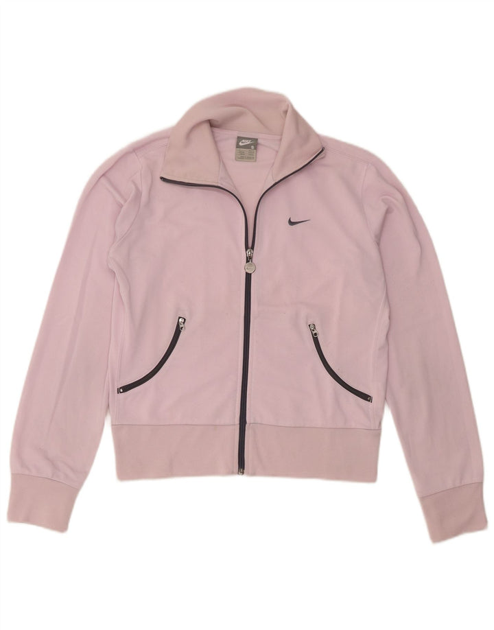 Nike træningsdragt topjakke til kvinder UK 8/10 Small Pink Polyester