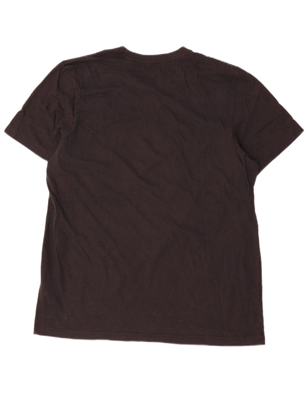Adidas Grafisk T-shirt top til mænd, stor sort bomuld