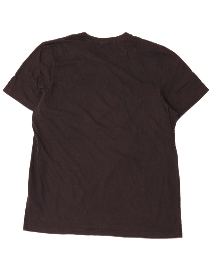 Adidas Grafisk T-shirt top til mænd, stor sort bomuld