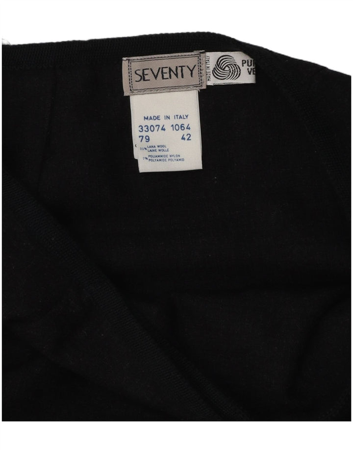 Halvfjerds kvinders slå-om nederdel IT 42 Medium W26 Marineblå Uld