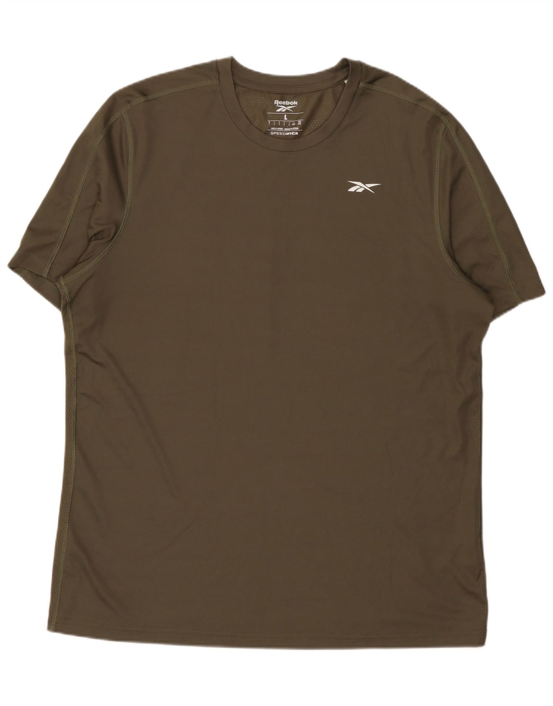 Reebok Herre T-Shirt Top Stor Khaki Polyester