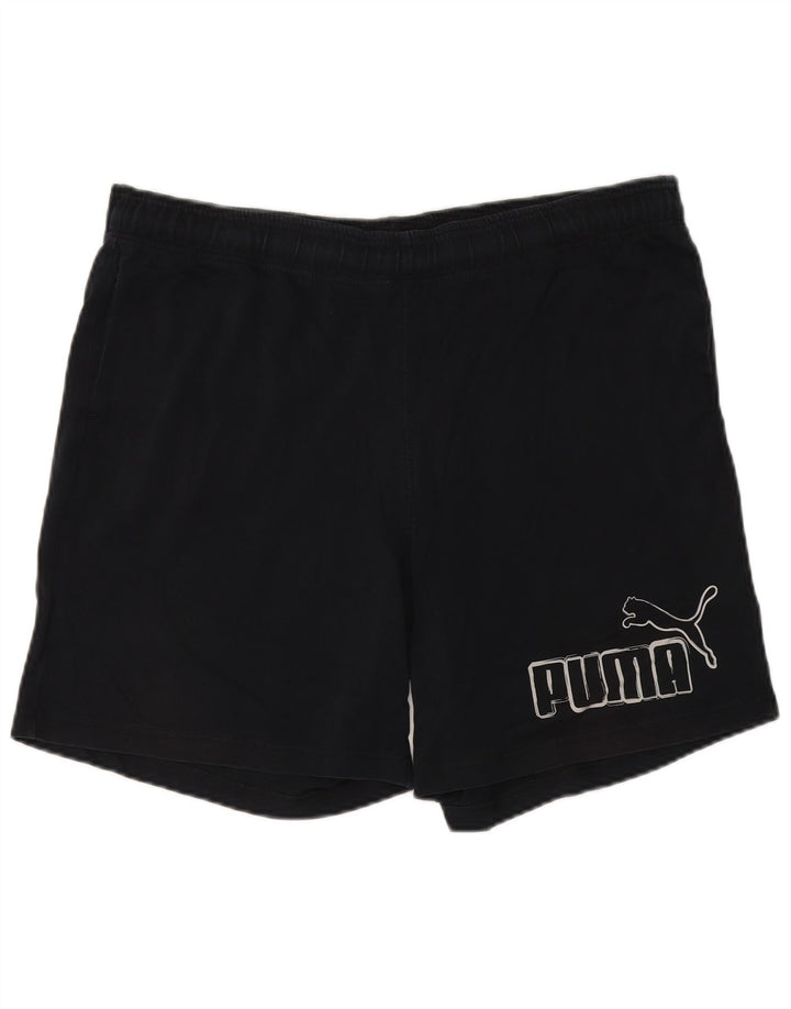 Puma Herre grafiske sportsshorts XL sort polyester