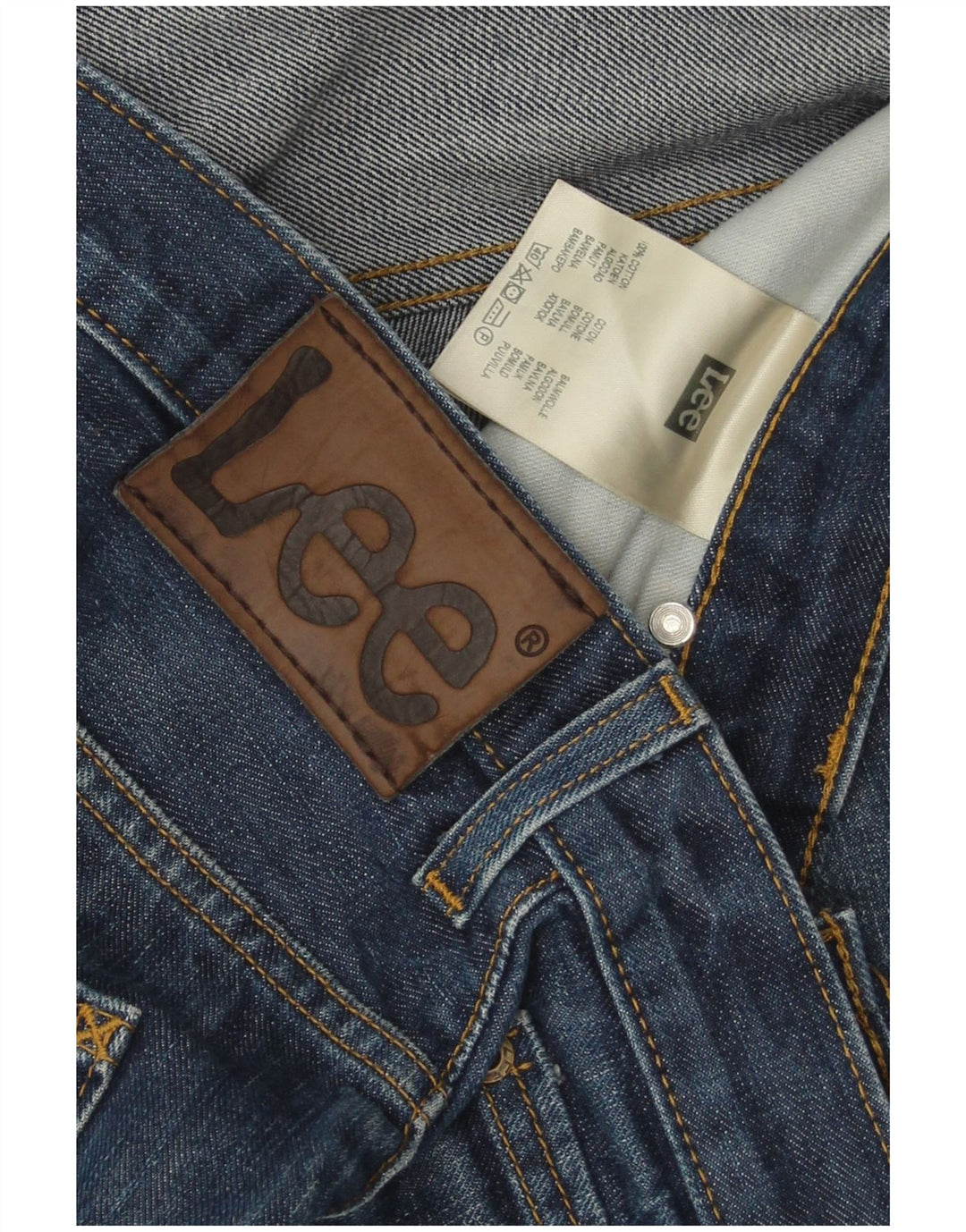 Lee Herre Zed Straight Jeans W34 L34 Blå Bomuld