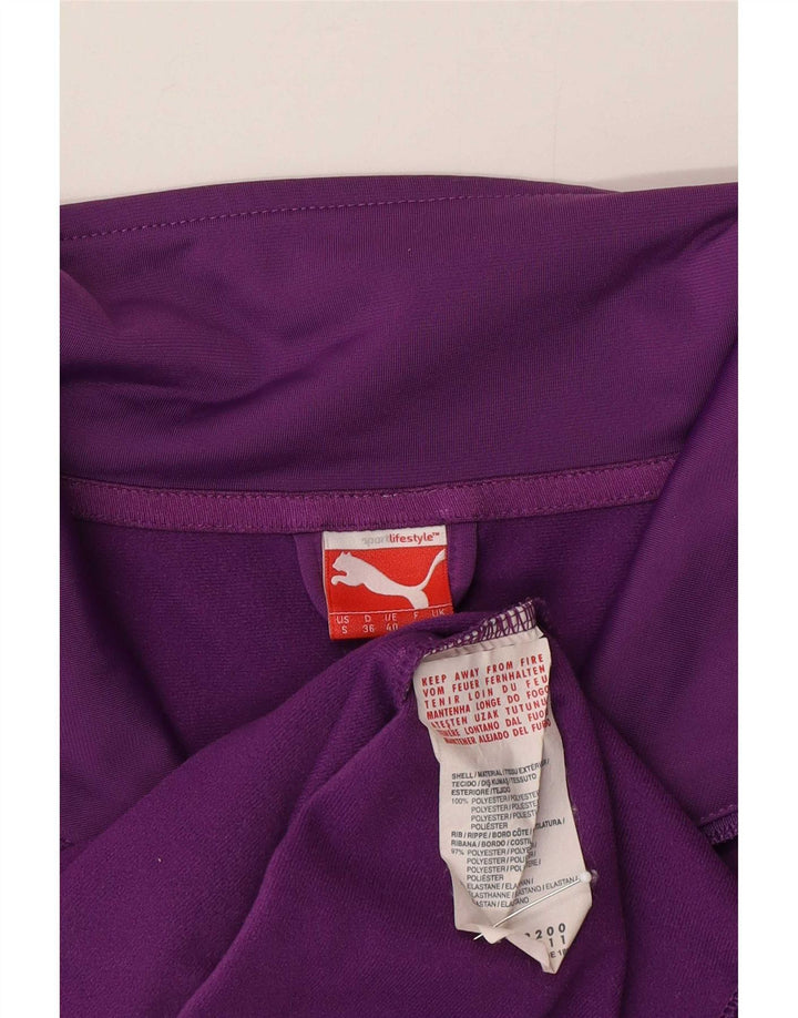 Puma Grafisk træningsdragt topjakke til kvinder UK 10 Lille lilla polyester
