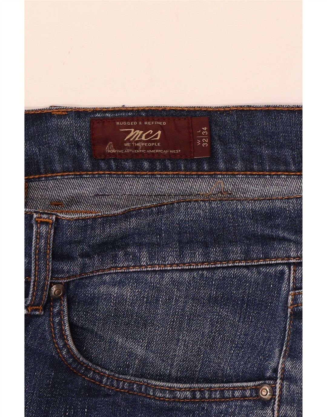 Marlboro Classics Straight Jeans til mænd W32 L32 Blå
