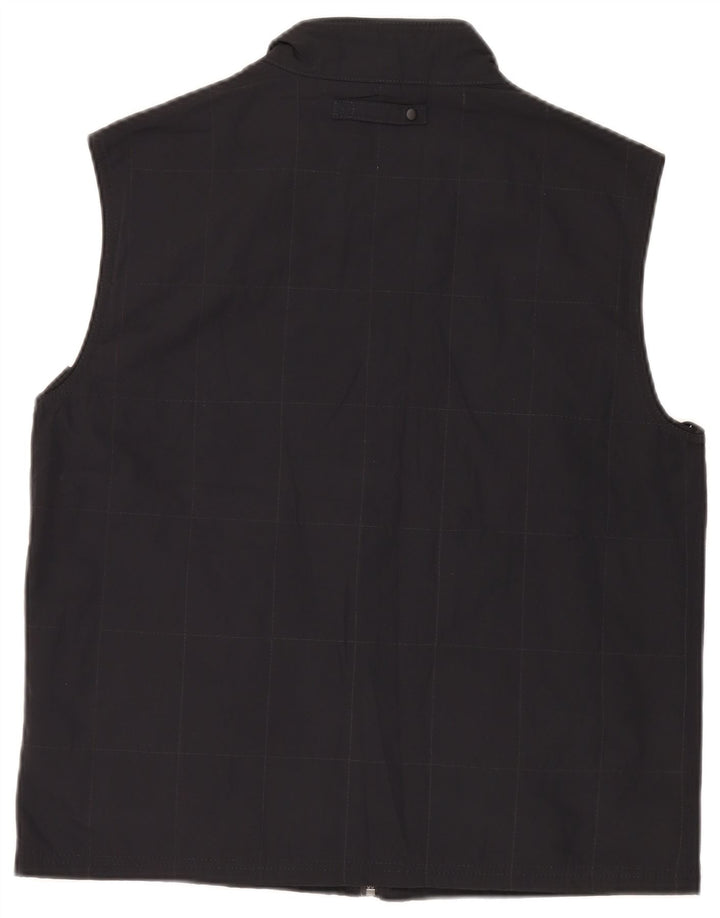 Massimo Dutti Herre Gilet UK 42 XL Sort Ternet Polyester