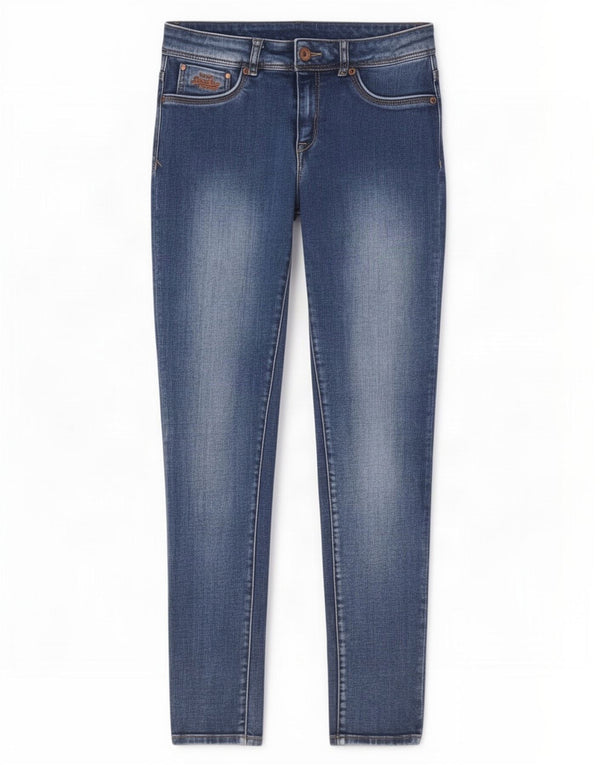 Superdry Skinny Jeans til kvinder W29 L30 blå bomuld