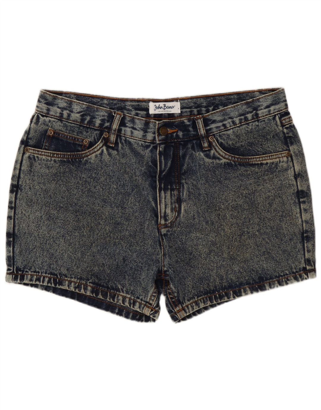 JOHN BANER Dame Denim Shorts W34 Large Blue Bomuld