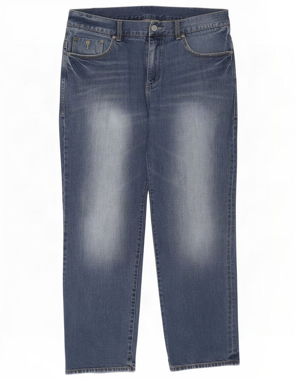 Armani Exchange Herre Straight Jeans W36 L30 Blå