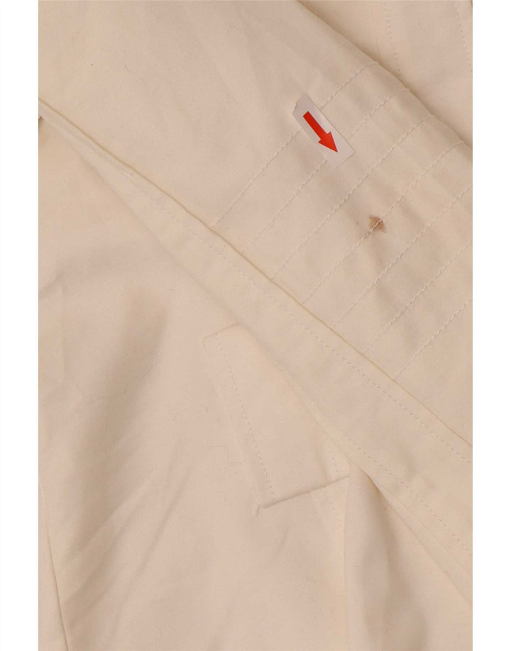 Zara Womens Utility Jacket UK 12 Medium White Bomuld