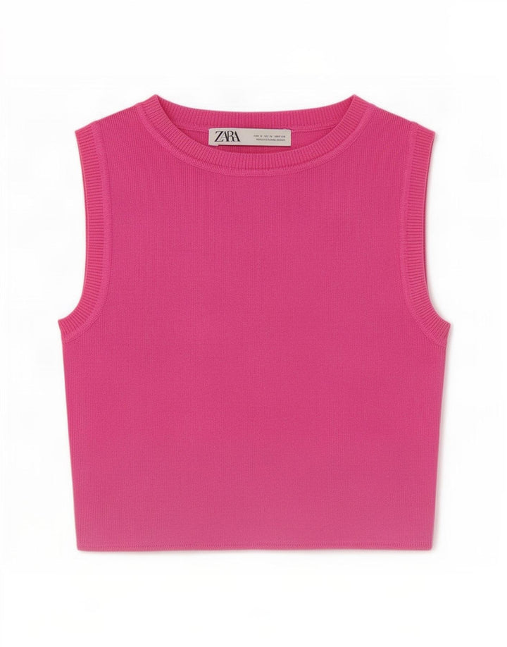 Zara Damevest Top UK 10 Small Pink