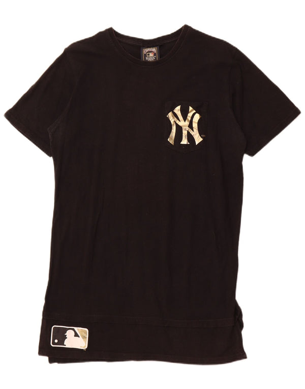 MAJESTIC Womens New York Yankees Grafisk Tunika Top UK 16 Large Sort