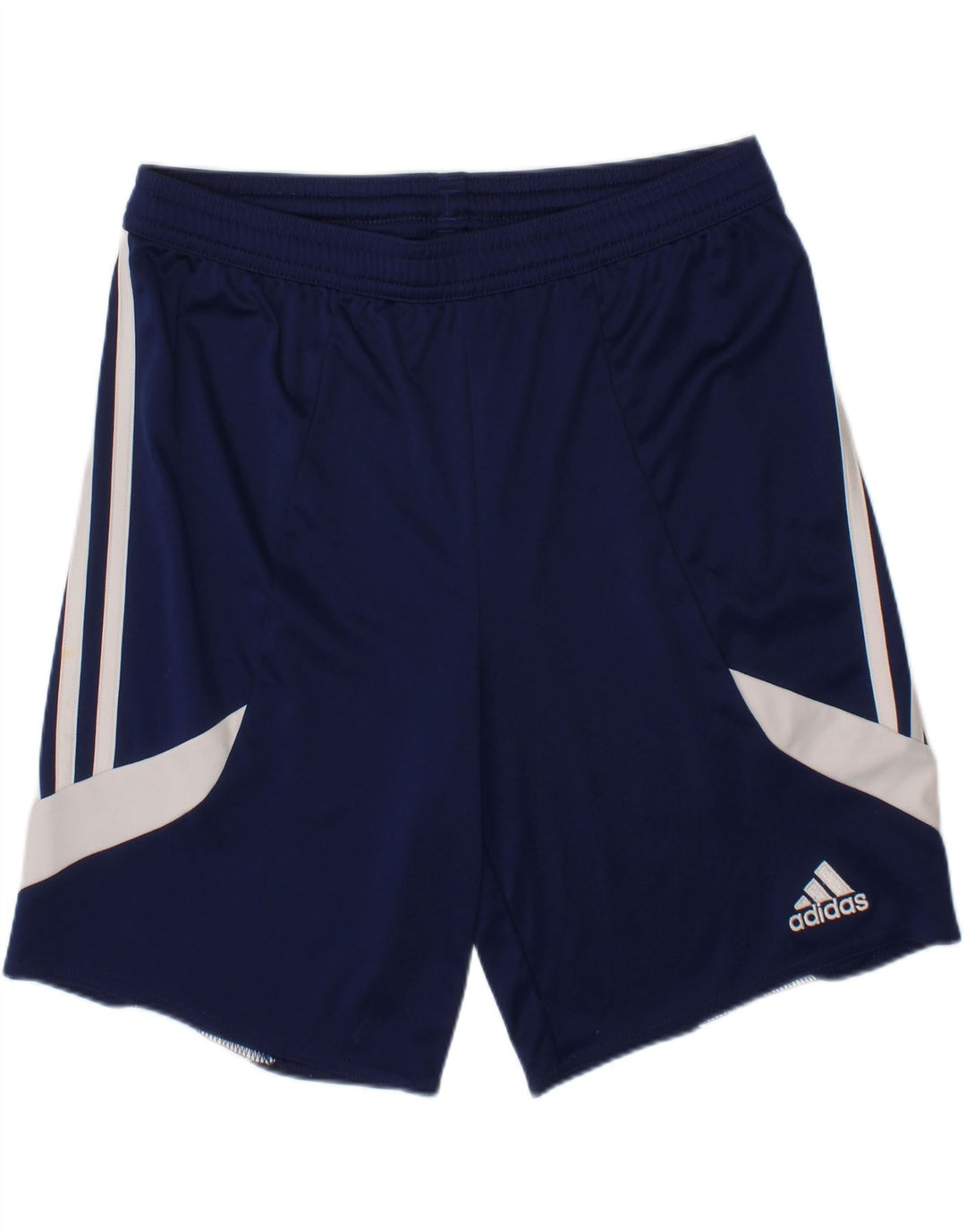 ADIDAS Boys Climalite Sport Shorts 11-12 Years Large  Navy Blue Polyester Vintage Adidas and Second-Hand Adidas from Messina Hembry 