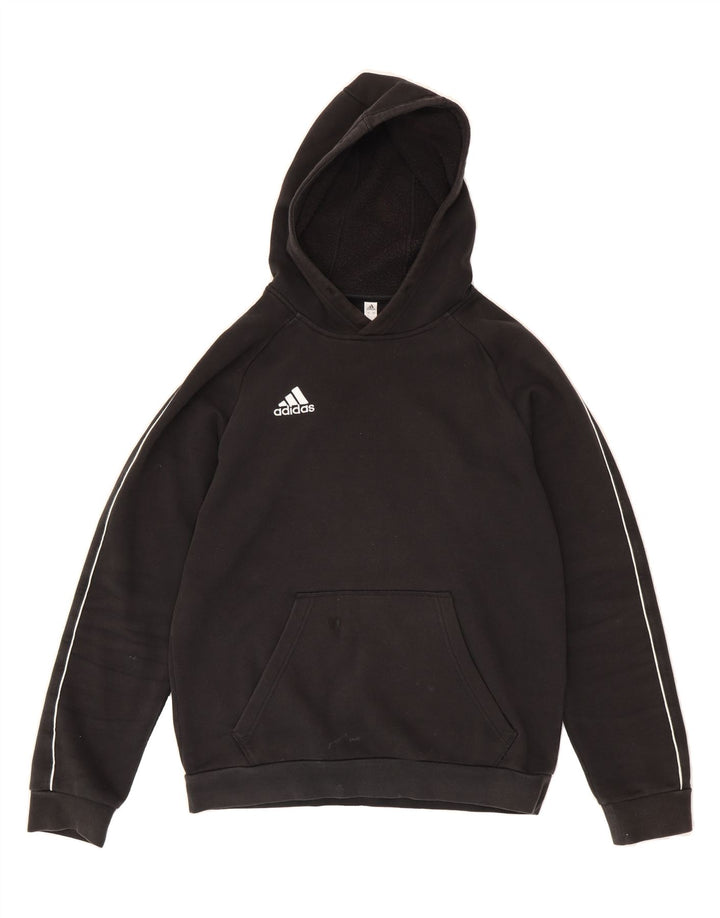 ADIDAS Mens Hoodie Jumper Medium Black Cotton Vintage Adidas and Second-Hand Adidas from Messina Hembry 