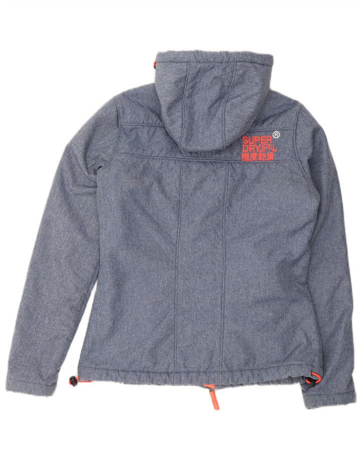 Superdry Graphic Windbreaker Jacket til kvinder UK 14 Medium Blue