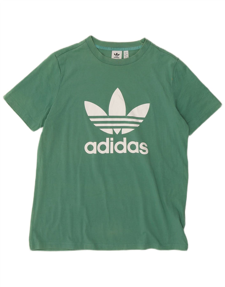 ADIDAS Grafisk T-shirt top til kvinder DK 16 Stor grøn bomuld