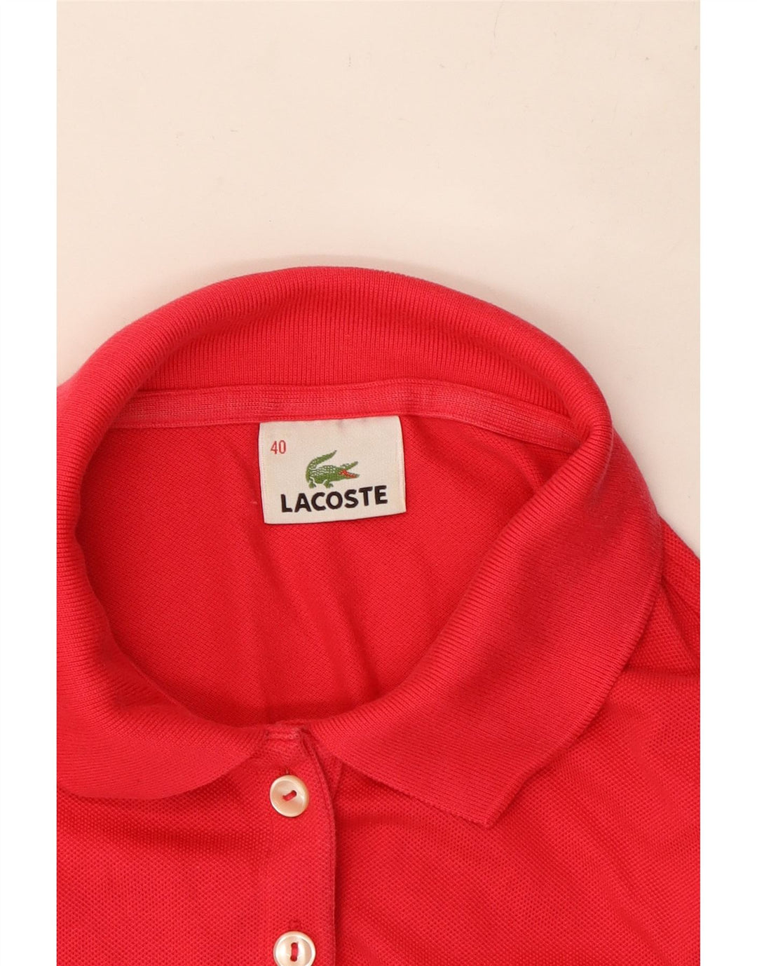 LACOSTE Poloshirt til kvinder størrelse 40 Medium Pink