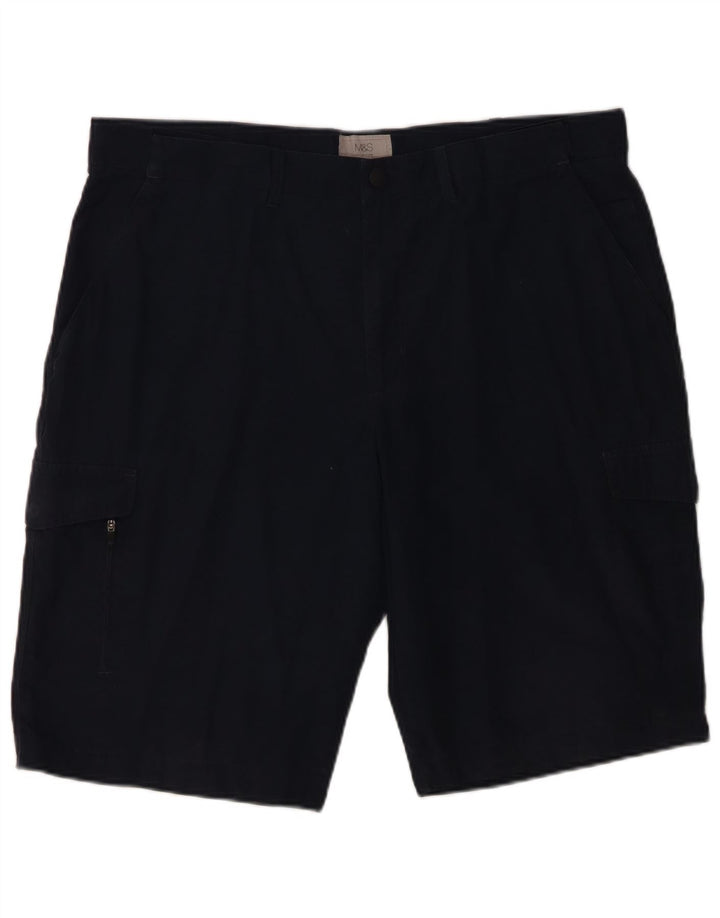 Marks & Spencer Herre Cargo Shorts W38 XL Marineblå Bomuld