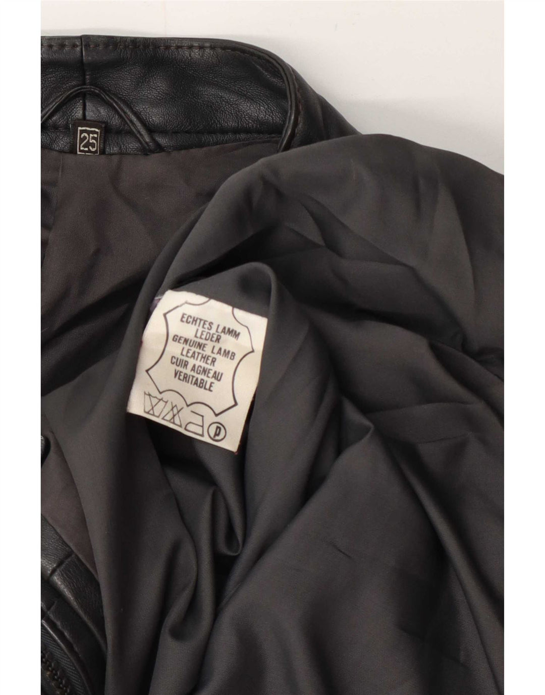 Vintage herre læderjakke UK 38 Medium Grey