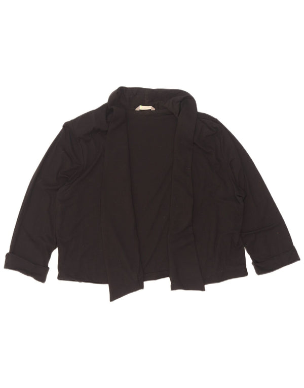 Marks & Spencer Bolero-top med 3/4 ærmer til kvinder, UK 18 XL, sort viskose
