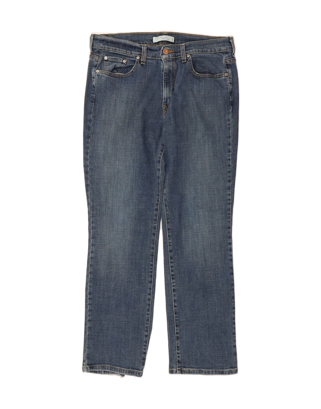 LEVI'S Womens 505 Straight Jeans US 12 Large W34 L30 Blue Cotton Vintage Levi's and Second-Hand Levi's from Messina Hembry 