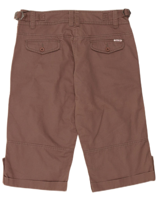 White Stuff Bermuda Chino Shorts til kvinder UK 12 Medium W32 Brun Bomuld