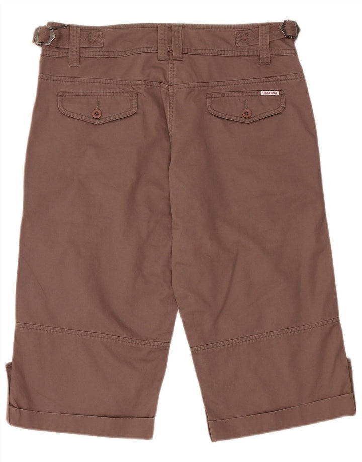 White Stuff Bermuda Chino Shorts til kvinder UK 12 Medium W32 Brun Bomuld