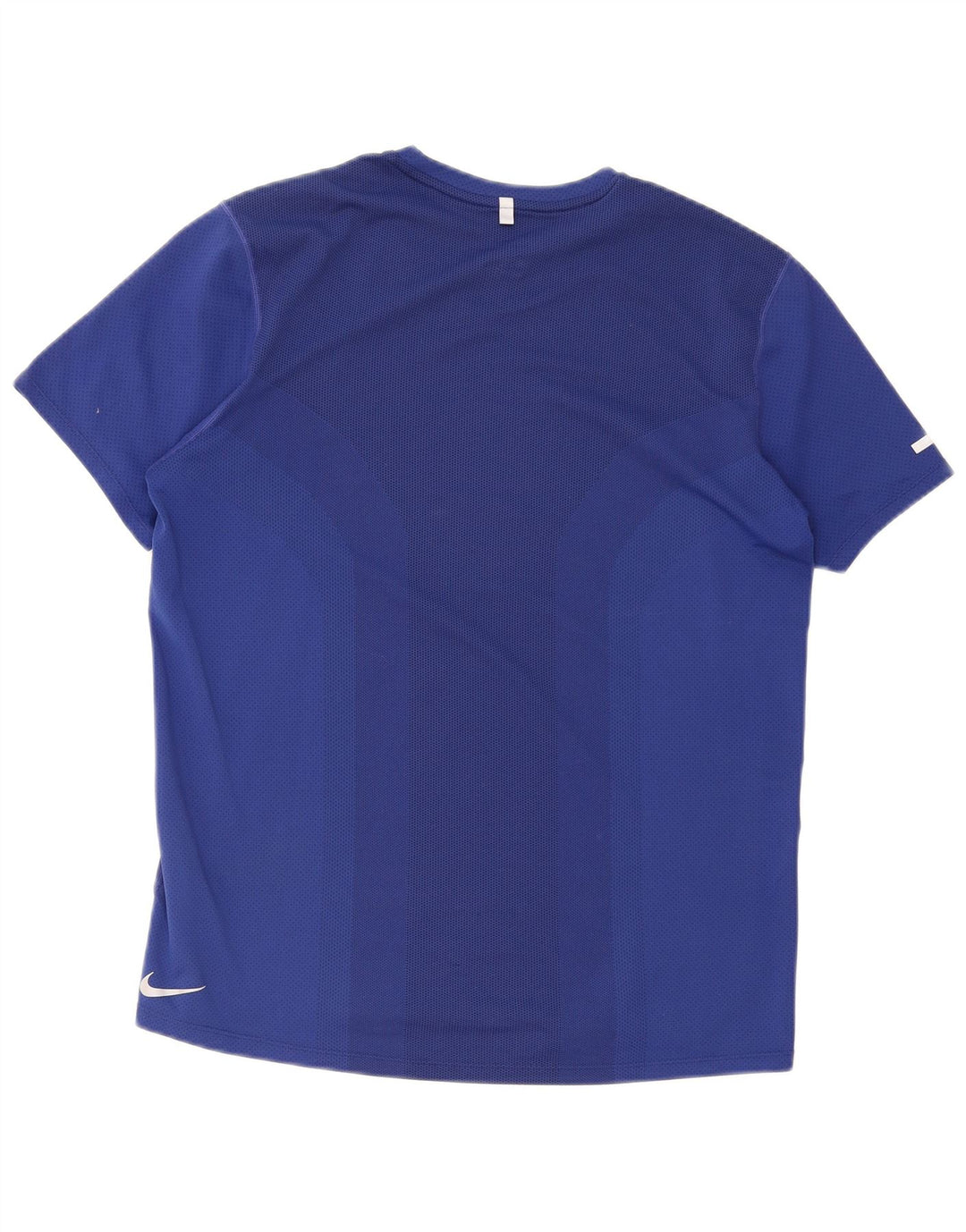 Nike Herre Dri Fit grafisk T-shirt top mellemblå polyester
