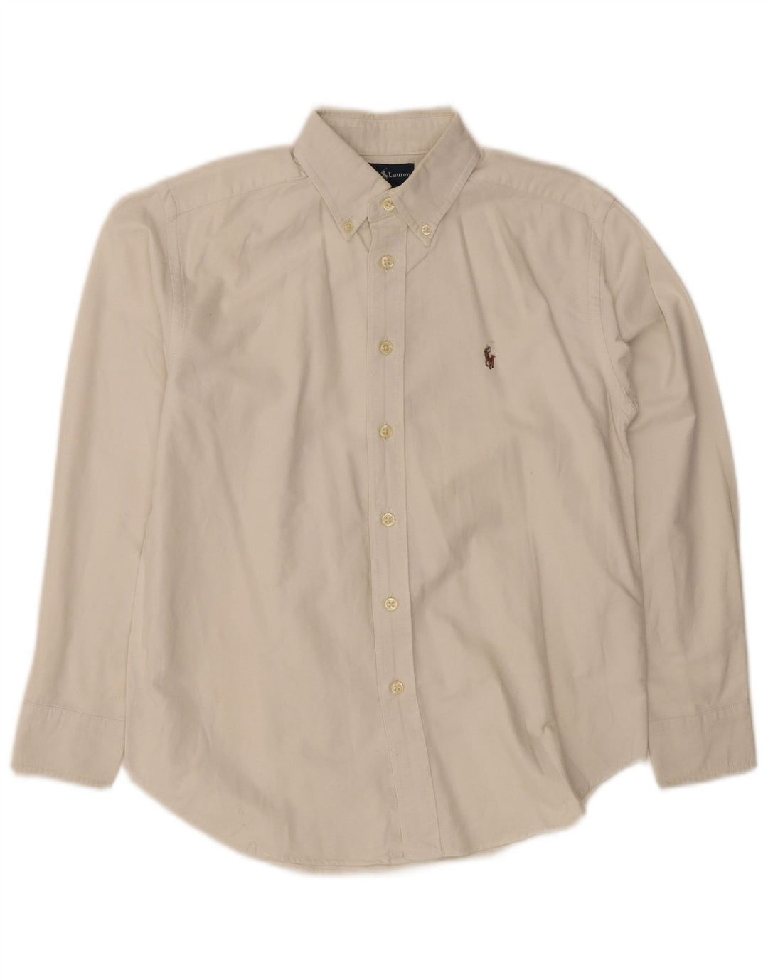 Ralph Lauren drengeskjorte 9-10 år hvid bomuld