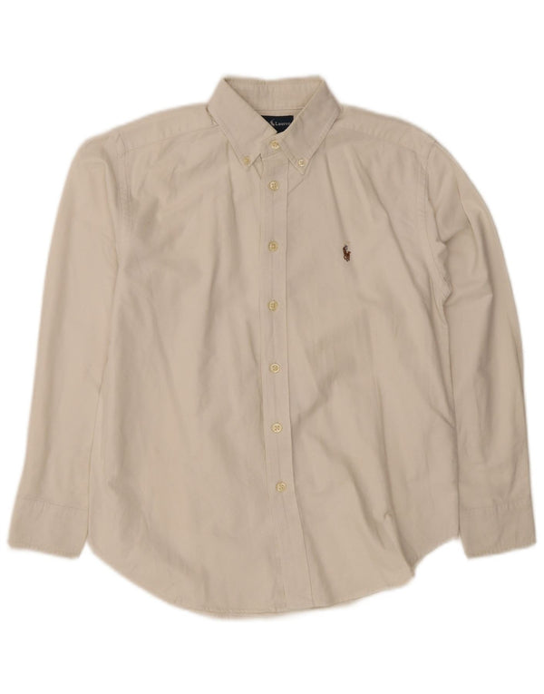 Ralph Lauren drengeskjorte 9-10 år hvid bomuld