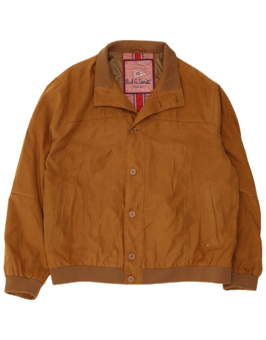 Vintage Bomberjakke til mænd IT 54 2XL Beige Polyester