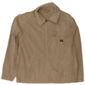 Vintage Bomber Jacket UK 40 Stor Beige Bomuld