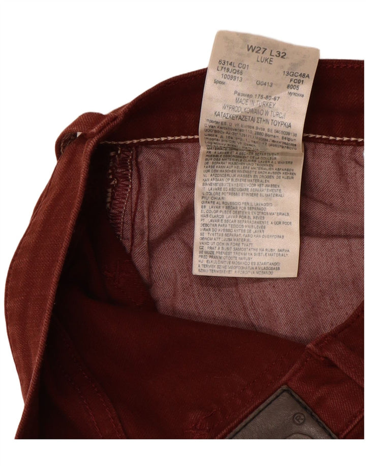 Lee Dame Luke Slim Jeans W27 L32 Brun Bomuld