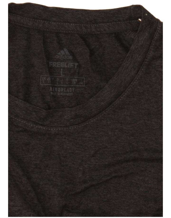 Adidas Herre Aeroready Grafisk T-Shirt Top Stor Grå