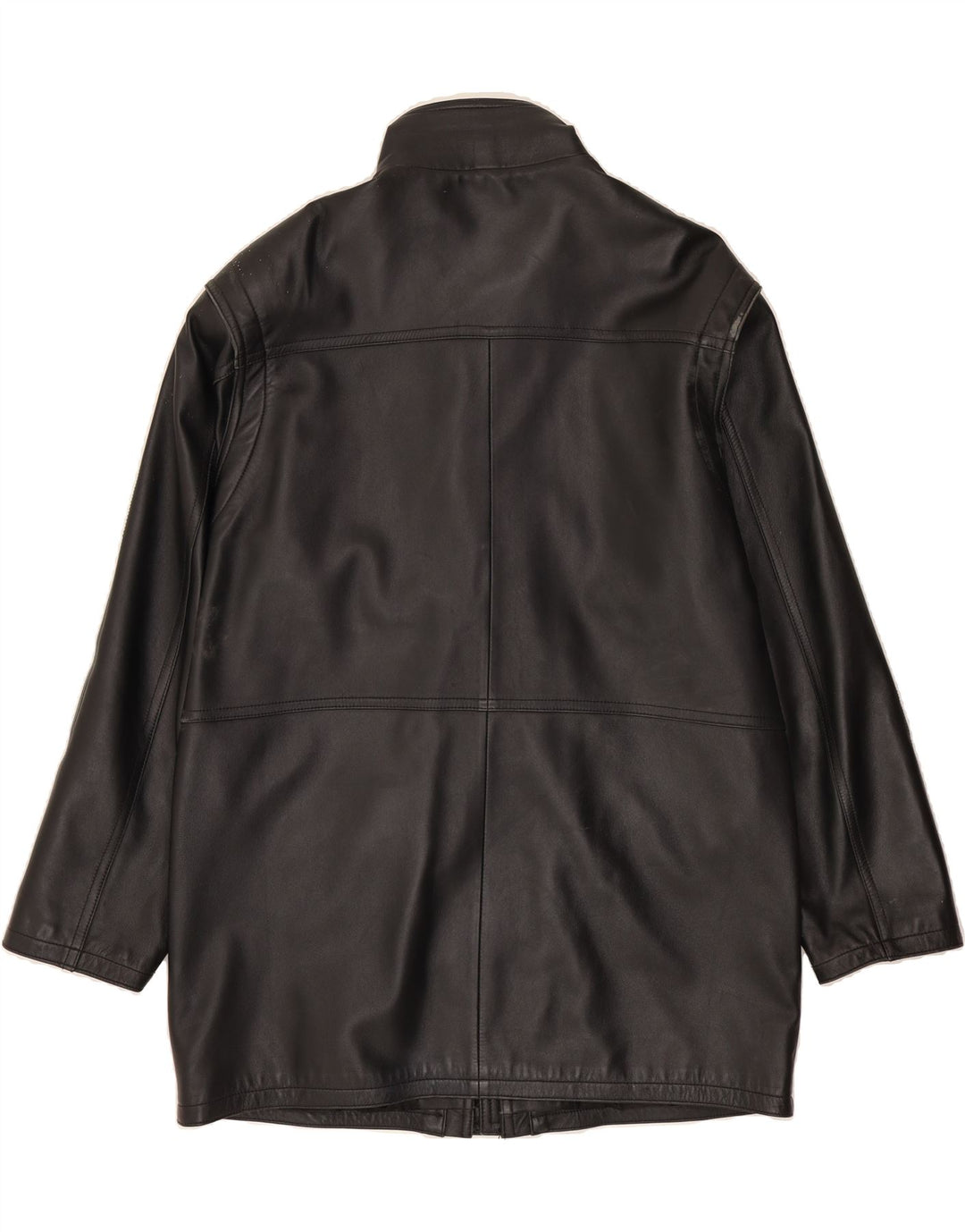 VINTAGE Mens Leather Jacket UK 44 2XL Black Vintage Vintage and Second-Hand Vintage from Messina Hembry 