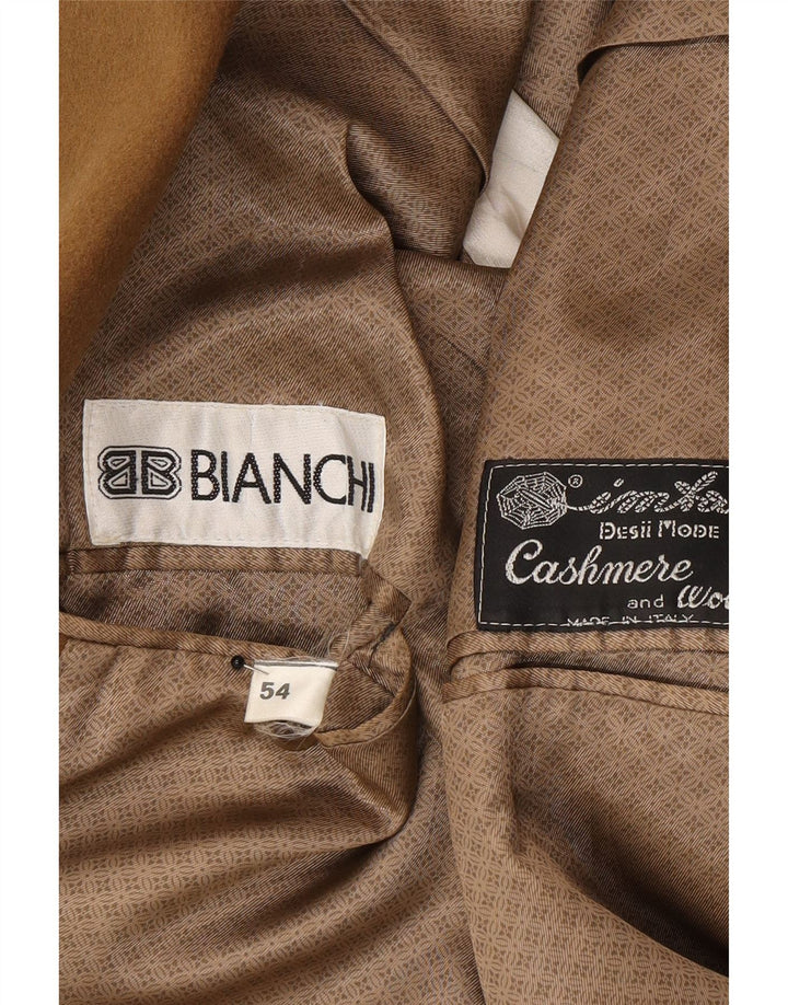 Bianchi Herre 2-knaps blazerjakke IT 54 2XL brun kashmir