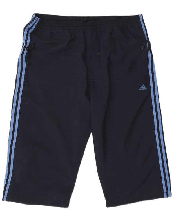Adidas Herre Bermuda Sport Shorts 2XL Navy Blue Polyester