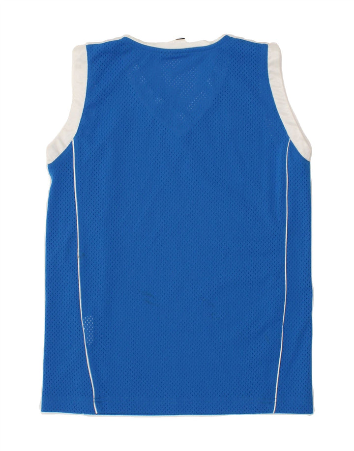 CHAMPION Boys Vest Top 9-10 Years Medium  Blue Polyester Vintage Champion and Second-Hand Champion from Messina Hembry 