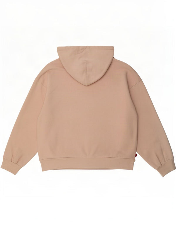 Levi's Dame Oversized Hoodie Jumper UK 10 Small Pink Bomuld