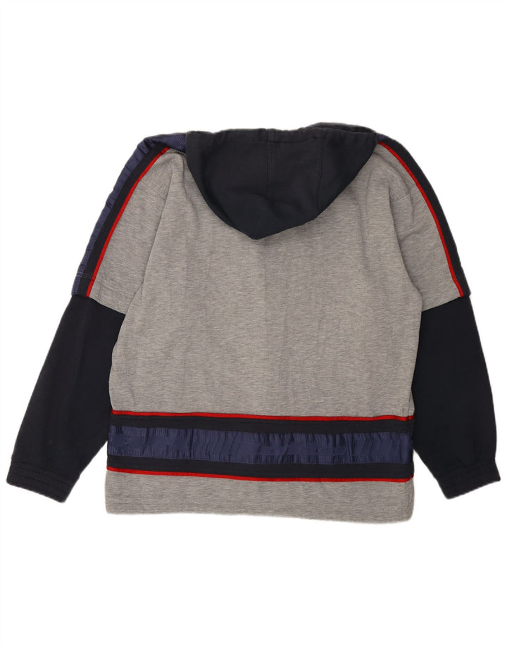 LOTTO Herre grafisk træningsdragt topjakke UK 38/40 Medium Grey Colourblock
