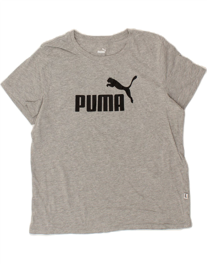 PUMA Womens Graphic T-Shirt Top UK 16 Large Grey Vintage Puma and Second-Hand Puma from Messina Hembry 