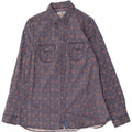 Fat Face Dameskjorte UK 14 Large Blue Floral Cotton