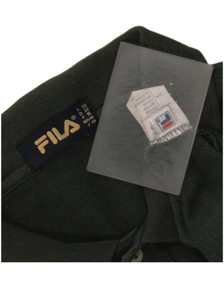 FILA Poloshirt til mænd IT 52 Stor grøn bomuld