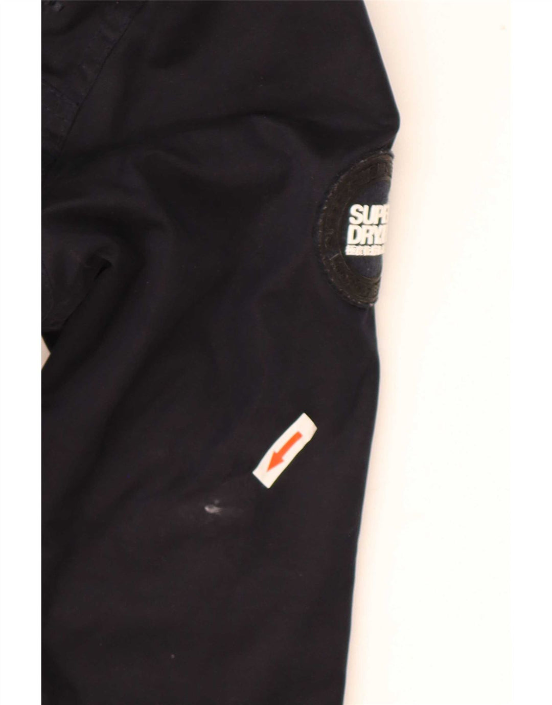 Superdry Windparka vindjakkejakke med hætte til kvinder UK 14 Medium Navy Blue